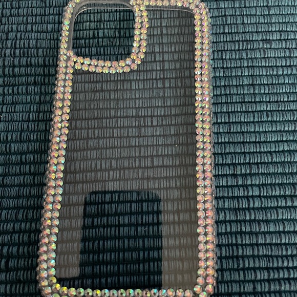 iPhone case clear with bling unknown size - Picture 1 of 10